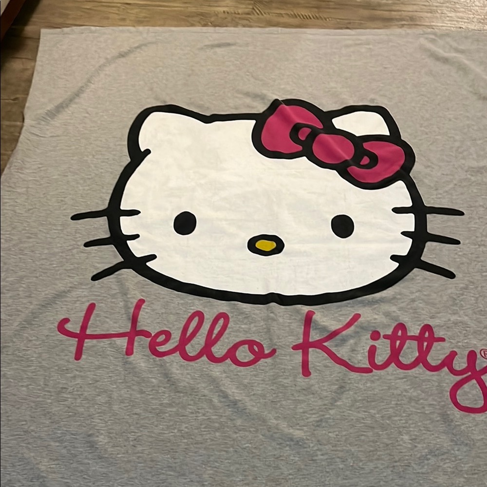 Hello Kitty Gray Blanket